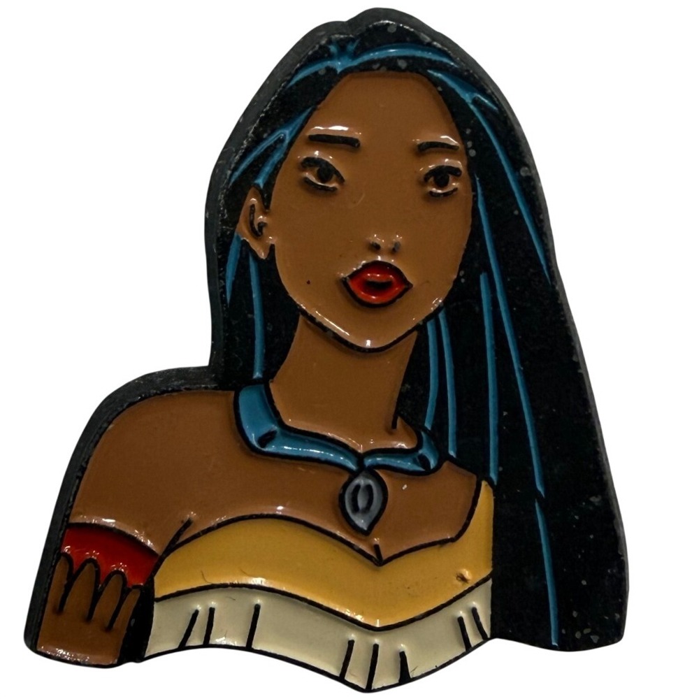 Disney Pocahontas Enamel Pin Princess Portrait Lapel Hat Pin Collectible